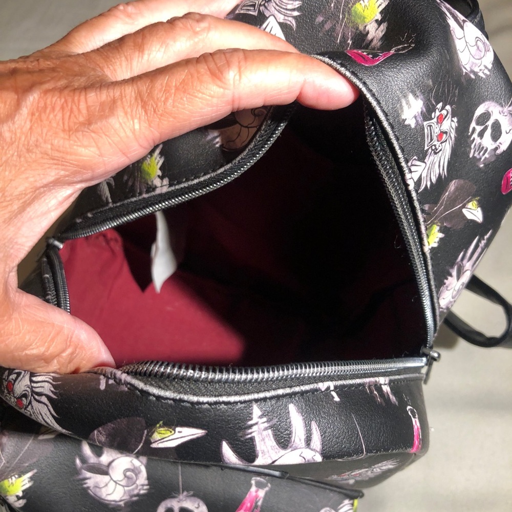 Disney Loungefly Villains Darkness Mini Backpack - Picture 7 of 9